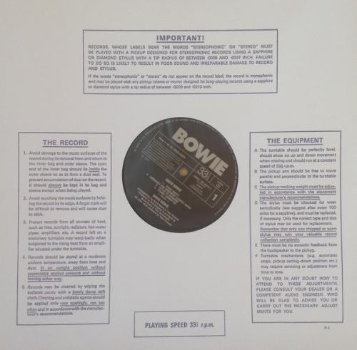 Виниловая пластинка David Bowie - David Bowie (Black 180 Gram Vinyl LP)