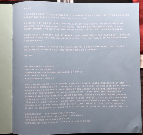 Виниловая пластинка Bring Me The Horizon THAT'S THE SPIRIT