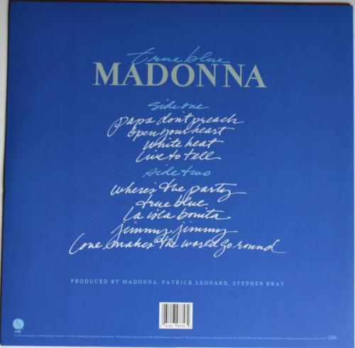 Виниловая пластинка Madonna TRUE BLUE (Remastered)