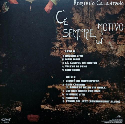 Виниловая пластинка Adriano Celentano - C'E' Sempre Un Motivo (Black Vinyl LP)