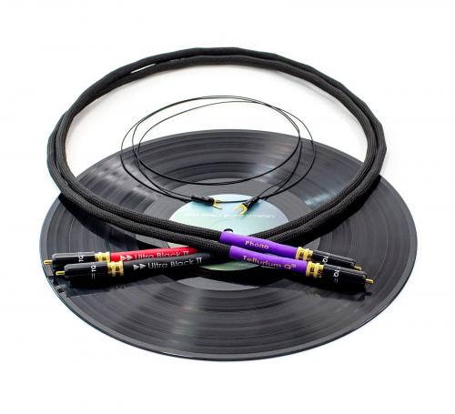 Кабель межблочный аудио Tellurium Q Ultra Black II Phono RCA 1.5 m