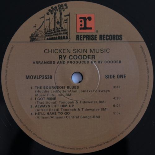 Виниловая пластинка Cooder Ry - Cooder Ry / Chicken Skin Music (LP)