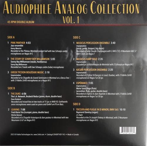 Виниловая пластинка Various Artists - Audiophile Analog Collection Vol.1 (Analogue) (Black Vinyl 2LP)