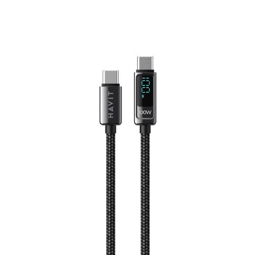 USB кабель HAVIT CB6247 USB-C - USB-C BK 2m