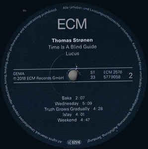 Виниловая пластинка Thomas Stronen, Time Is A Blind Guide: Lucus (LP/180g)