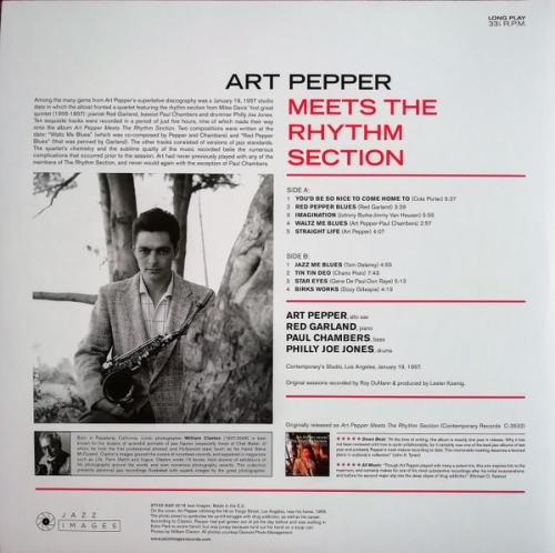 Виниловая пластинка Art Pepper - Art Pepper Meets The Rhythm Section (BlackVinyl LP)