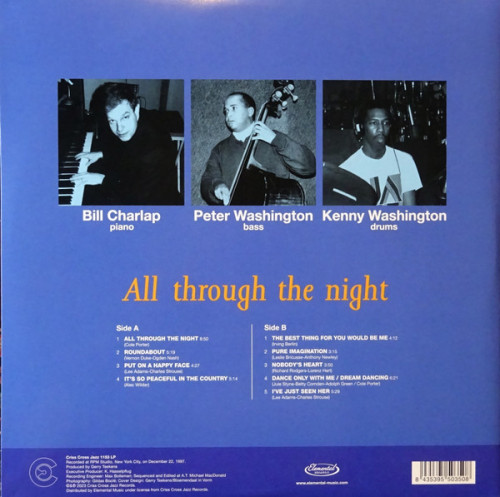 Виниловая пластинка Bill Charlap - All Through The Night (Black Vinyl LP)