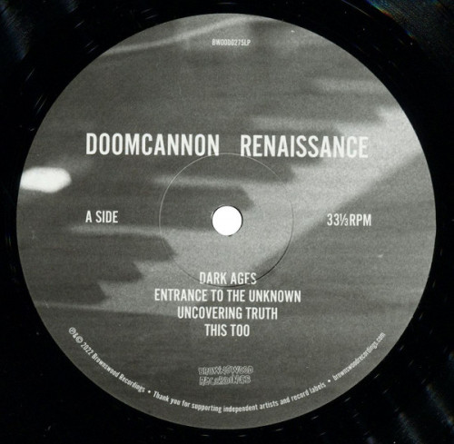 Виниловая пластинка DoomCannon - Renaissance (Black Vinyl LP)