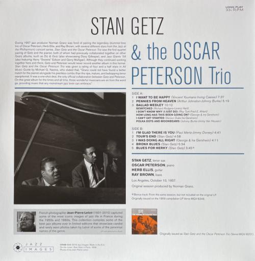 Виниловая пластинка Stan Getz; Peterson, Oscar - Stan Getz & The Oscar Peterson Trio (Black Vinyl LP)