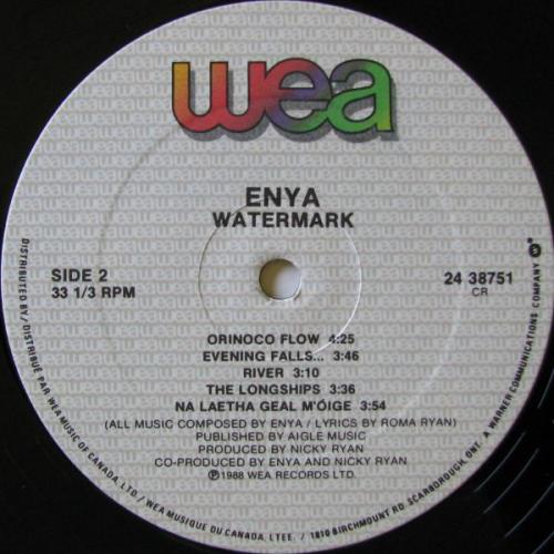 Виниловая пластинка WM Enya Watermark (Black Vinyl)