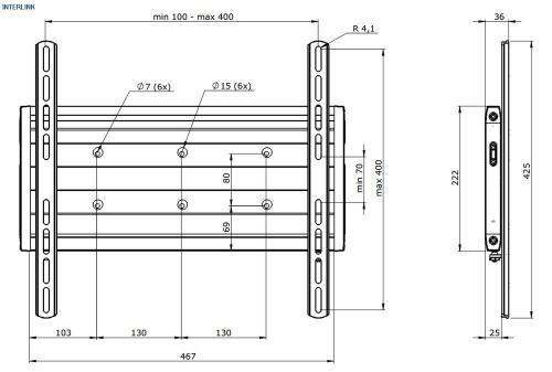 Кронштейн для телевизора SMS Flatscreen WM T A/S
