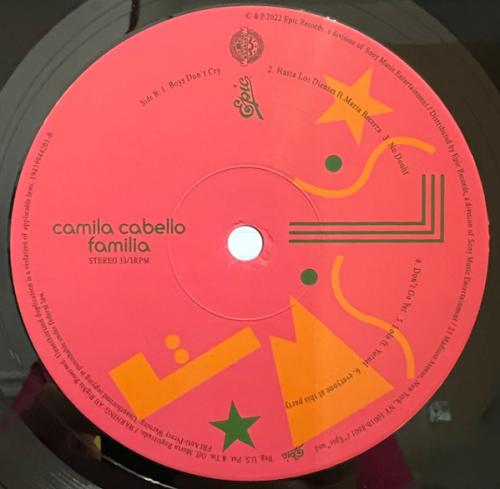 Виниловая пластинка Camila Cabello - Familia (Black Vinyl LP)