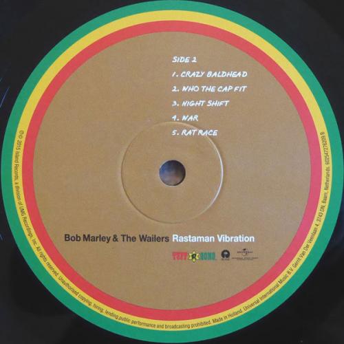 Виниловая пластинка Bob Marley & The Wailers, Rastaman Vibration (2015 LP)