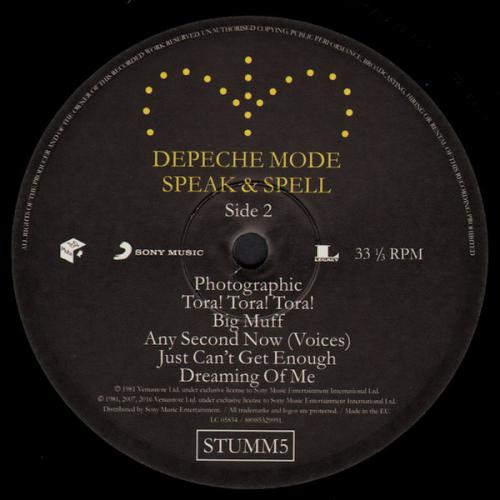 Виниловая пластинка Depeche Mode SPEAK AND SPELL (180 Gram/Gatefold)
