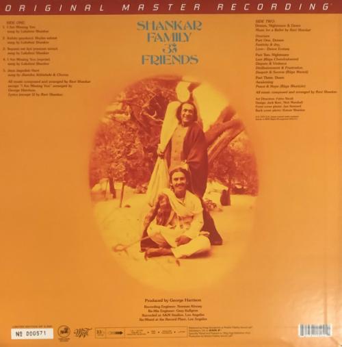 Виниловая пластинка Ravi Shankar - Shankar Family & Friends (Original Master Recording) (Black Vinyl LP)