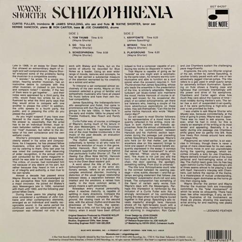 Виниловая пластинка Wayne Shorter - Schizophrenia (Tone Poet) (Black Vinyl LP)
