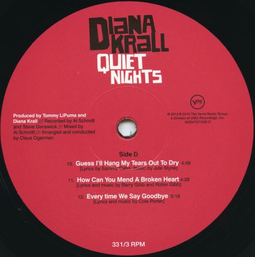Виниловая пластинка Krall, Diana, Quiet Nights