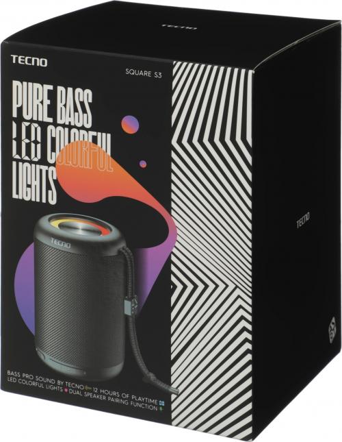 Портативная акустика TECNO S3 Square Black
