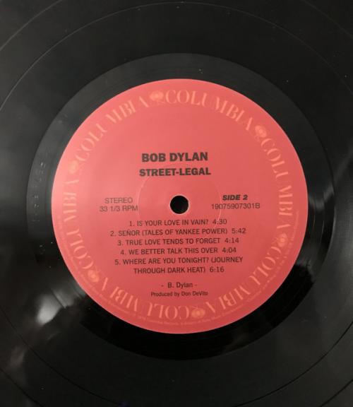 Виниловая пластинка Dylan, Bob, Street-Legal (Black Vinyl)