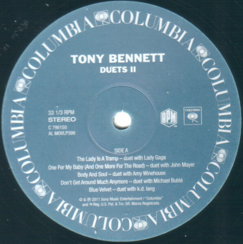 Виниловая пластинка Tony Bennett - DUETS II (HQ/GATEFOLD)