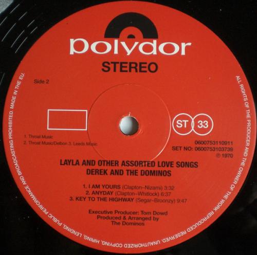 Виниловая пластинка Derek & The Dominos, Layla And Other Assorted Love Songs