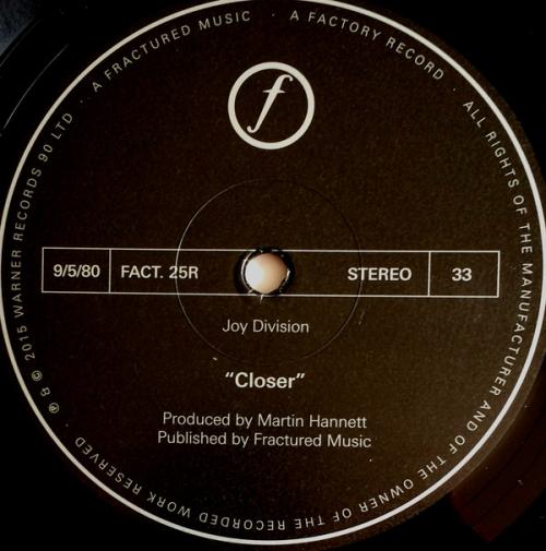 Виниловая пластинка WM Joy Division Closer (180 Gram/Remastered)