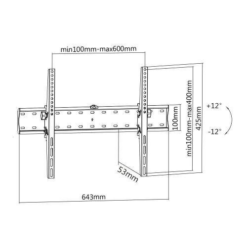 Кронштейн для телевизора Benatek PLASMA-2B(SLIM)