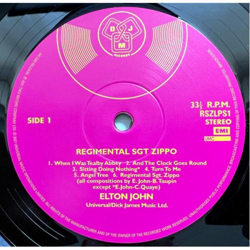 Виниловая пластинка Elton John - Regimental Sgt. Zippo (Black Vinyl LP)