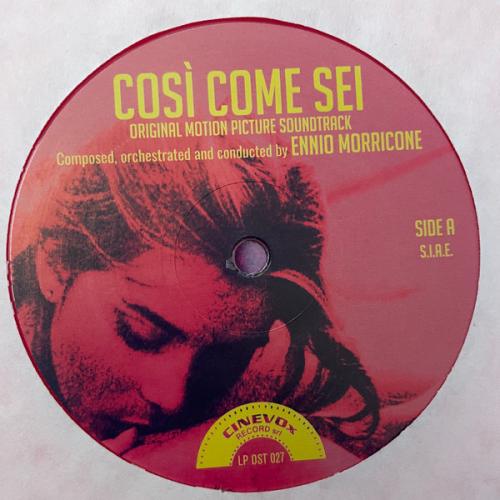 Виниловая пластинка Саундтрек - Cosi' Come Sei (Ennio Morricone) (Coloured Vinyl LP)