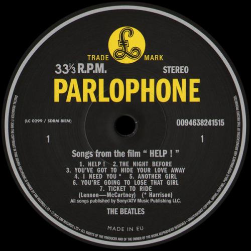 Виниловая пластинка The Beatles, Help! (2009 - Remaster)