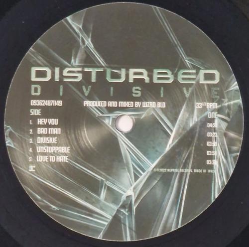 Виниловая пластинка DISTURBED - DIVISIVE (LP)