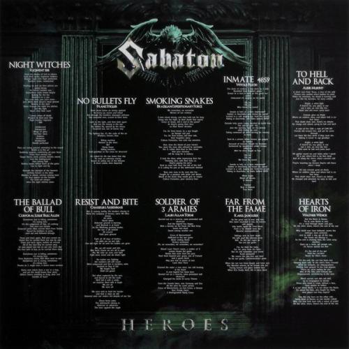 Виниловая пластинка Sabaton - Heroes Black Vinyl
