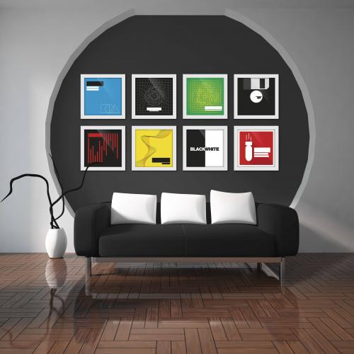 Комплект рамок Glorious Vinyl Frame Set White (3 шт.)