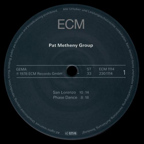 Виниловая пластинка Pat Metheny PAT METHENY GROUP