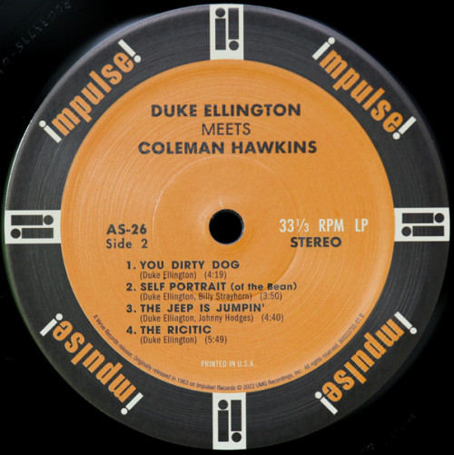 Виниловая пластинка ELLINGTON DUKE - Meets Coleman Hawkins (Винил)