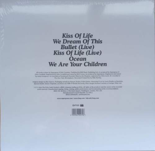 Виниловая пластинка Supergrass - Kiss Of Life (EP) (V10) (RSD2024, Clear Vinyl LP)