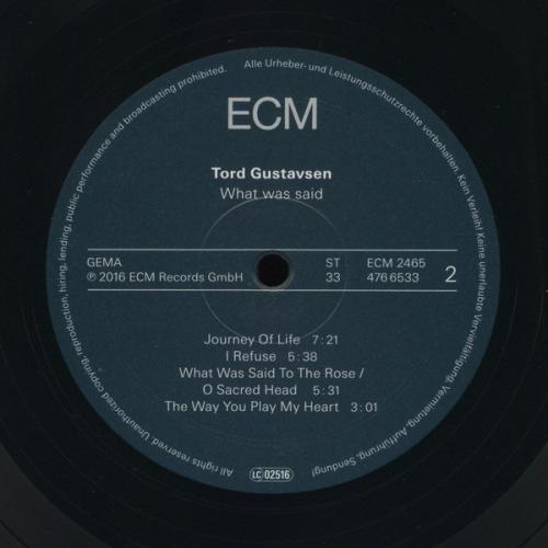 Виниловая пластинка Tord Gustavsen TORD GUSTAVSEN: WHAT WAS SAID