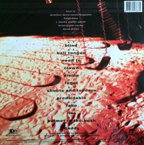 Виниловая пластинка Korn - Korn (180 Gram Black Vinyl 2LP)
