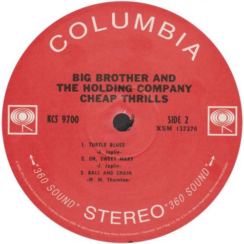 Виниловая пластинка JOPLIN JANIS - BIG BROTHER & THE HOLDING COMPANY - CHEAP THRILLS (LP)