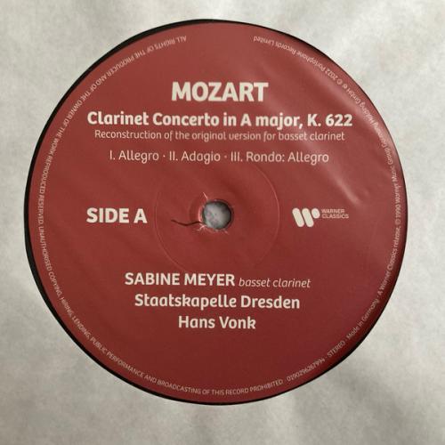 Виниловая пластинка Sabine Meyer - Mozart: Clarinet Concerto; Sinfonia Concertante (Black Vinyl LP)