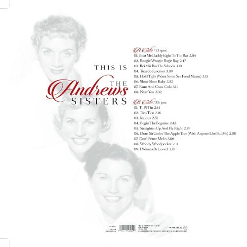Виниловая пластинка The Andrews Sisters - This Is The Andrews Sisters (Black Vinyl LP)