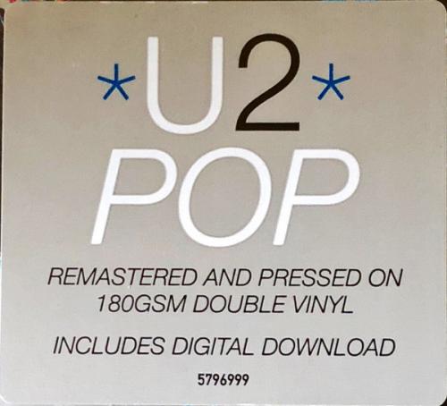 Виниловая пластинка U2, Pop (Remastered 2017)