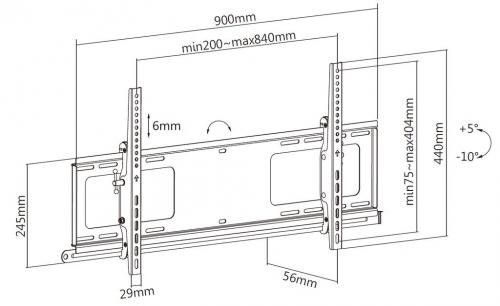 Настенный кронштейн Exell EXi-H1284-AT