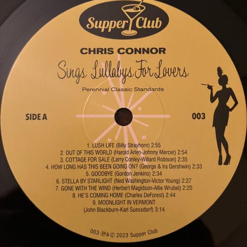 Виниловая пластинка Chris Connor - Sings Lullabys For Lovers (Black Vinyl LP)