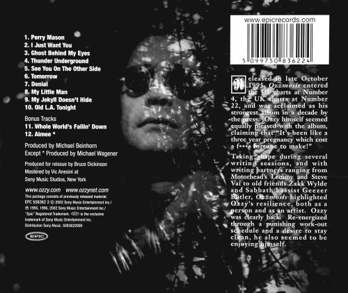 CD диск Ozzy Osbourne - Ozzmosis (REMASTERED/+2 BONUS TRACKS)