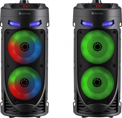 Минисистема Defender 16W BLACK CRASHBOOM