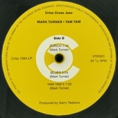 Виниловая пластинка Mark Turner - Yam Yam (Black Vinyl 2LP)