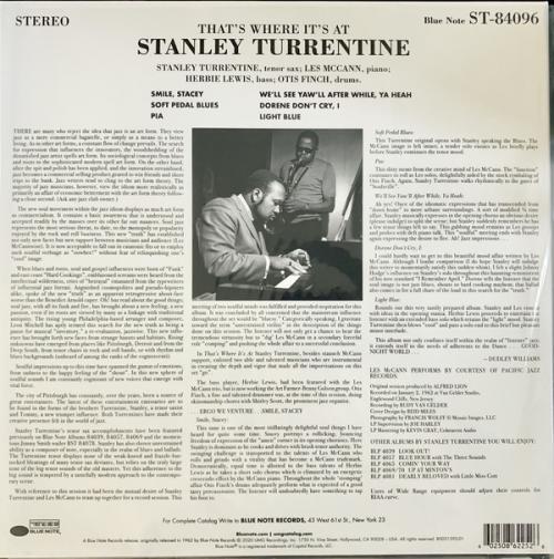 Виниловая пластинка Stanley Turrentine - That's Where It's At (Tone Poet)