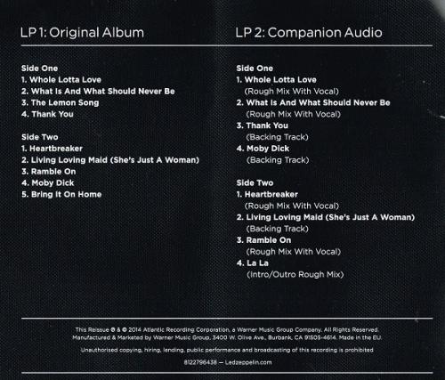Виниловая пластинка WM Led Zeppelin Led Zeppelin Ii (Deluxe Edition/180 Gram/Trifold/Remastered)