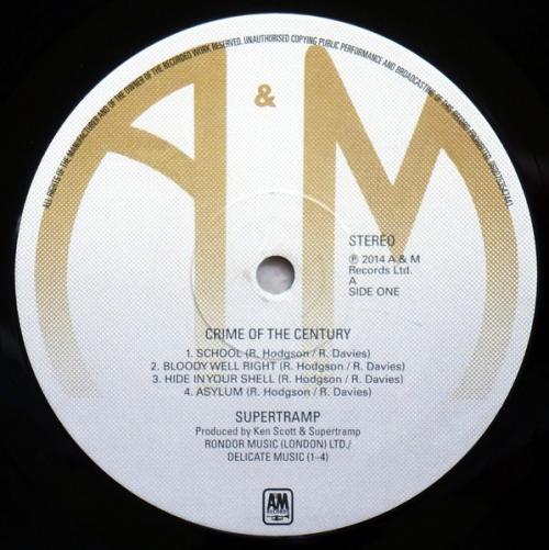 Виниловая пластинка Supertramp, Crime Of The Century (40th Anniversary / Back To Black)